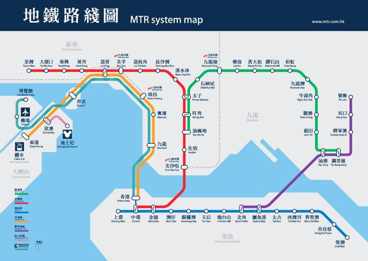 سیت خلیج MTR اسٹیشن کا نقشہ