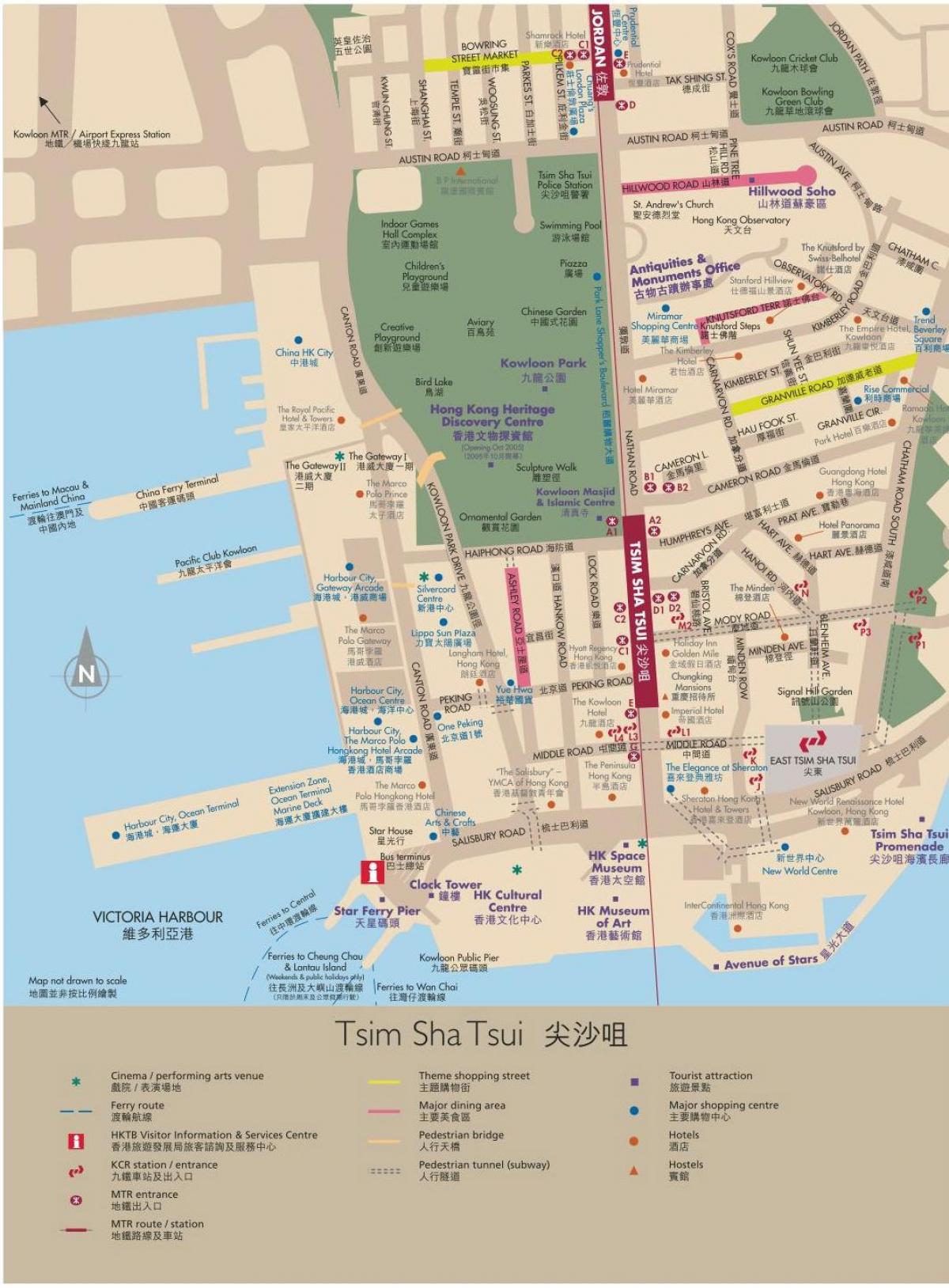 ہانگ کانگ کولون کا نقشہ
