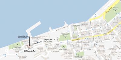 MTR کینیڈی شہر اسٹیشن کا نقشہ