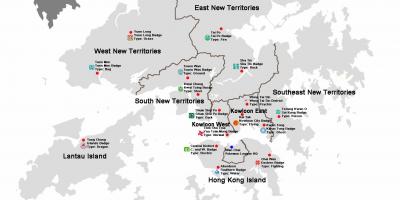 نقشہ ہانگ کانگ کے اضلاع