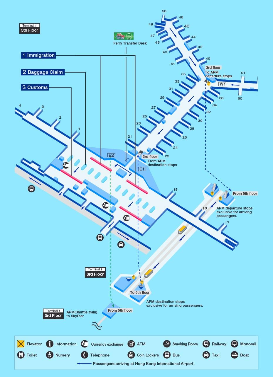 hkg گیٹ نقشہ