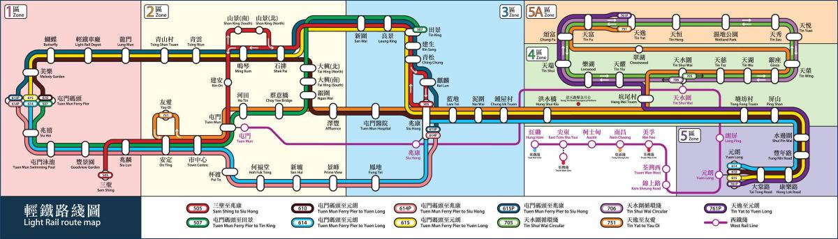 HK ریلوے کا نقشہ