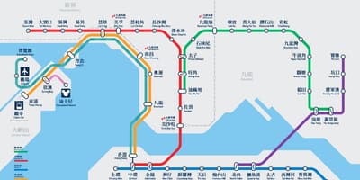 سیت خلیج MTR اسٹیشن کا نقشہ